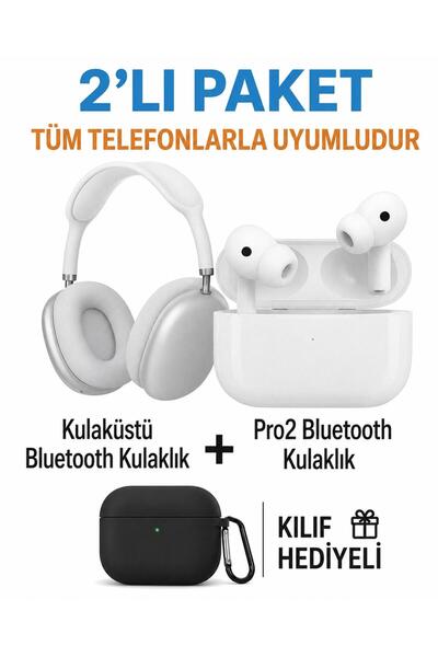 TEKNO PRO 2 Ios Android Uyumlu Kulakiçi ve Üstü Kablosuz Bluetooth Kulaklık P...