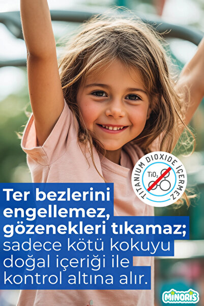Minoris Kids Çocuk Deodorantı Parfümsüz Doğal 100ml
