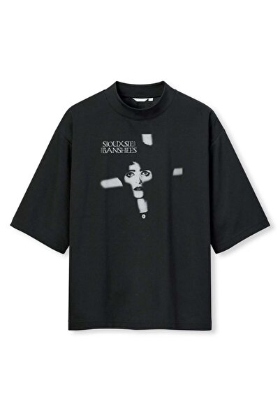 buzagi tasarım ürünleri Siouxsie and the Banhees Digital Print Oversize Black...