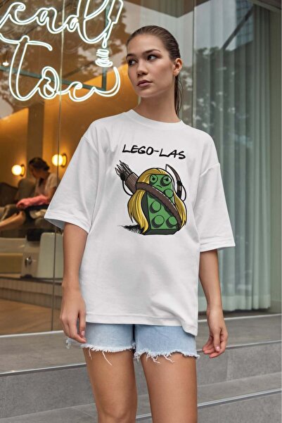 buzagi tasarım ürünleri Sarcastic Oversize Unisex White T-Shirt