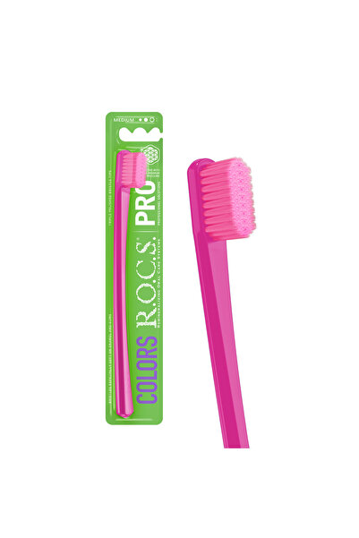 R.O.C.S. R.O.C.S. PRO Colors 5940 Diş Fırçası - Orta Sert PEMBE