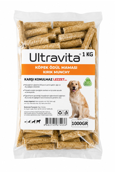 ULTRAVİTA 1 Kg %100 Doğal Koruyucu Madde Içermez Atıştırmalık Kırık Munchy Çu...