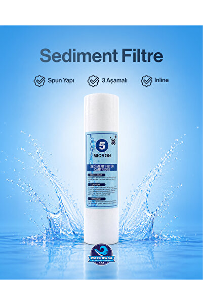 5 Mikron Sediment Filtre – 10" Su Arıtma Filtresi