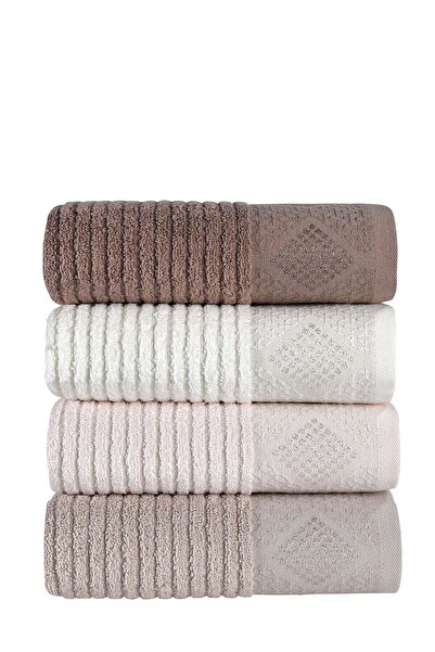 Pupilla Collection Paris 50*90 Penye 4'Lü Yüz Havlusu (Pvc) - Asorti