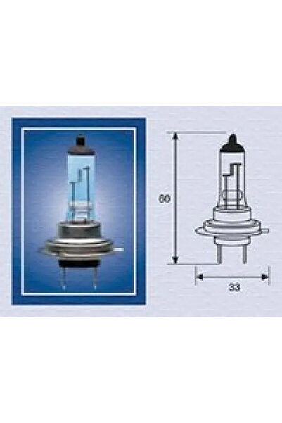 MAGNETI MARELLI Bec far auto cu halogen H7 55W 12V 002557100000