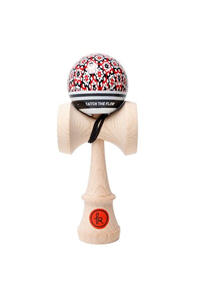 Kendama Europe Record Rythm MC, lemn de fag, lacuit Match Clear, 6 x 7 x 18.5 cm