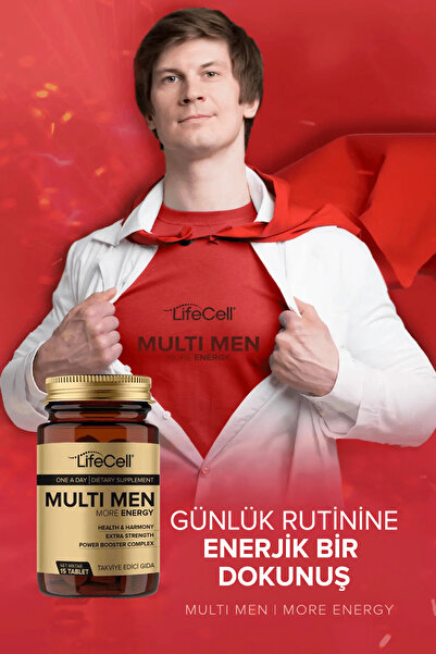 Lifecell Multi Men Güç Artırıcı Kompleks |   Çok Etkili Daha Fazla Enerji