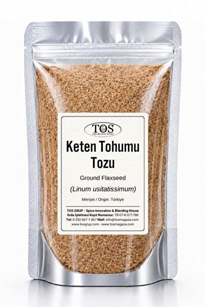 TOS The Organic Spices Keten Tohumu Tozu 50 gr (1. KALİTE) Linum Usitatissimu...