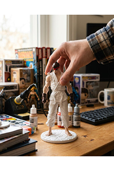 CRAFTEL Ryu - Street Fighter figür Classic Warrior Statue KOLEKSİYONLUK 15 CM