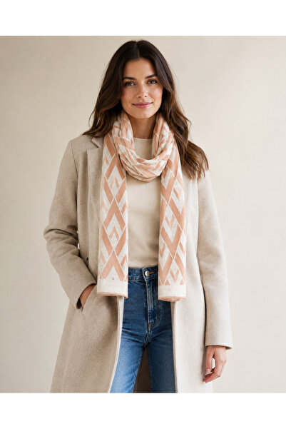 Butik V Patterned Knitwear Scarf