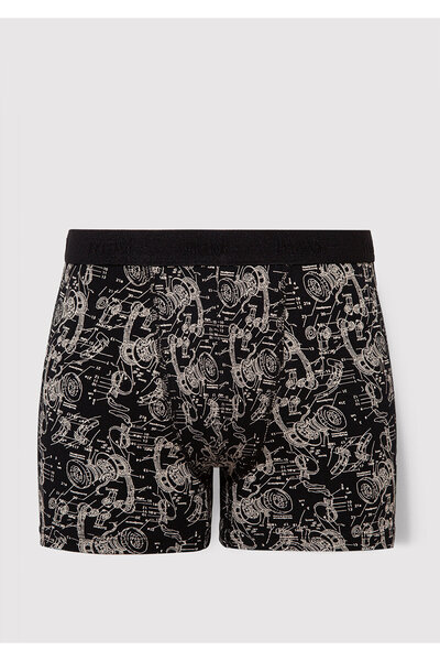 Mavi Boxer negru imprimat grafic 092070-900