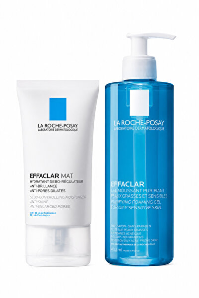 La Roche Posay Evaclar Gel 400ml + Evaclar Anti-Shine Mattifying Moisturizer ...