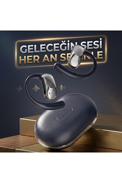 wiks Yeni Nesil Open-Ear Bluetooth Kulaklık,Kancalı Tasarım, Şık Şarj Kutulu ...