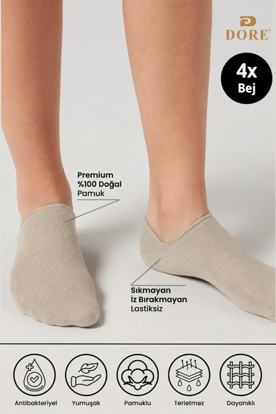 Dore Original 4 para premium Pamuk paketa Pamučni džersej udobne Bez šavova n...