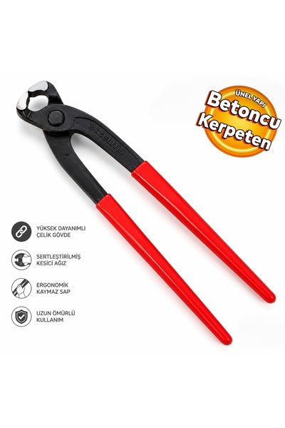 Knipex Beton Kerpeteni 280 mm Profesyonel İnşaat Kerpeteni