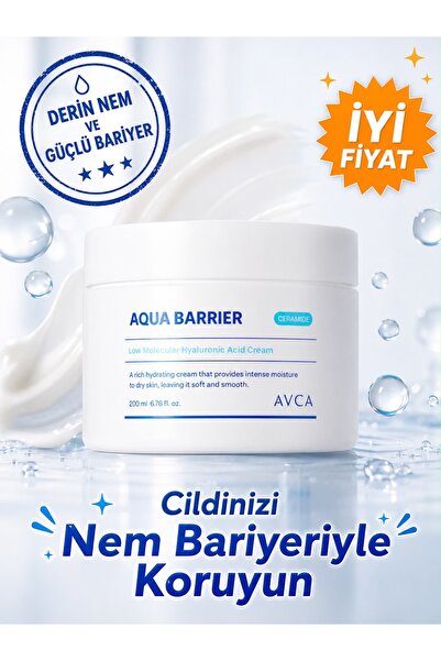 AVCA Düşük Moleküllü Hyaluronik Asit Ultra Nem Bariyer Kremi 200 ml - Aqua Ba...
