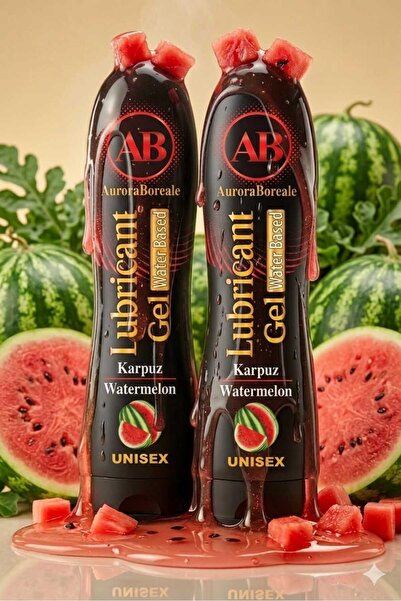 AuroraBoreale Karpuz Aromalı Premium Kayganlaştırıcı Jel Lubricant Gel 250 ML...