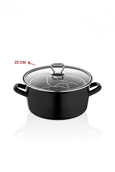 Seral Crispy 22 Cm Emaye Kızartma Tenceresi