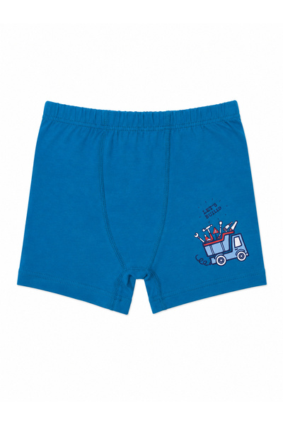 ÖZKAN underwear Özkan 31802 5'li Paket Erkek Çocuk Pamuklu Karışık Renkli Desenli Yumuşak Rahat Şort Boxer