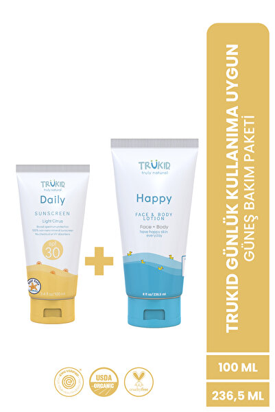 Trukid SPF 30 Günlük Kullanıma Uygun Güneş Kremi & Güneş Sonrası Losyon Seti