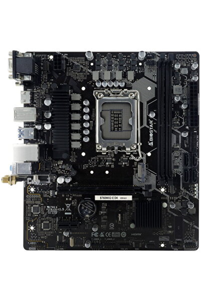Biostar B760MX2-E D4, Intel B760, LGA1700, mATX