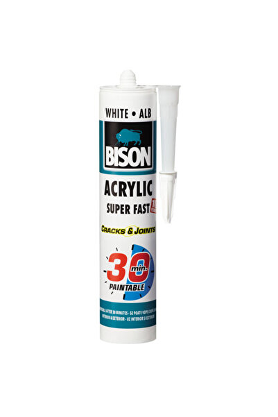 Bison Acrylic ultra rapid 30min, alb 300ml