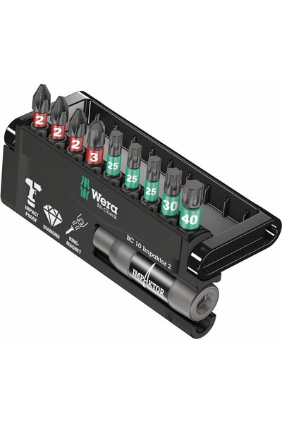 wera Impaktor Bit-Check 10 τεμάχια (05057 - Σετ μυτών)