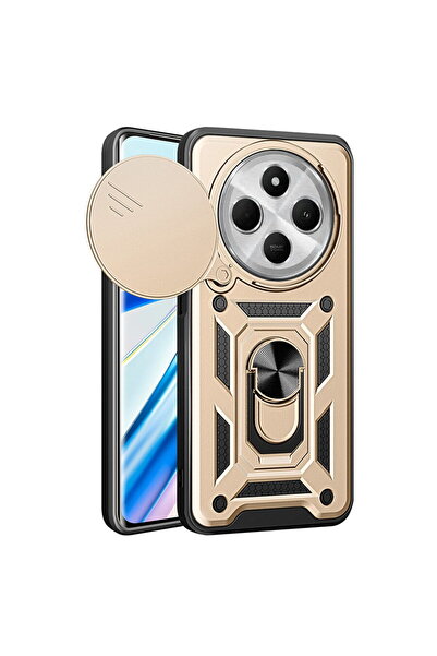 Techsuit Husa pentru Xiaomi Redmi 14C / Poco C75 - CamShield Series - Gold