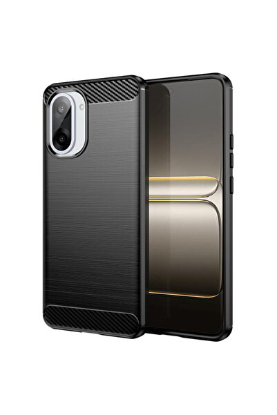 Techsuit Калъф за OnePlus Nord CE5 - Карбонов силикон - Черен