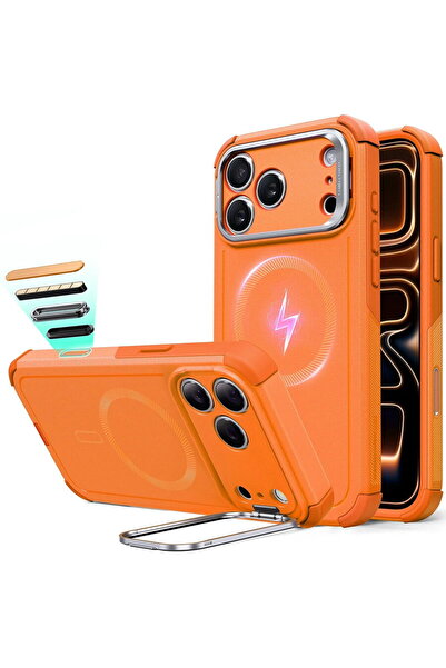 ESR Husa pentru iPhone 17 Pro Max - Cyber Armor Kickstand - Orange