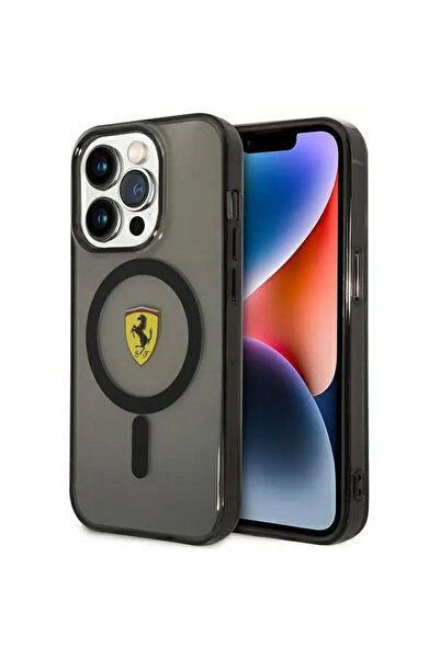 Ferrari FEHMP14XURKK iPhone 14 Pro Max 6.7 " negru/negru carcasă rigidă trans...