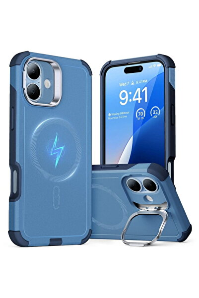 ESR Husa pentru iPhone 16 - Cyber Armor Kickstand - Blue