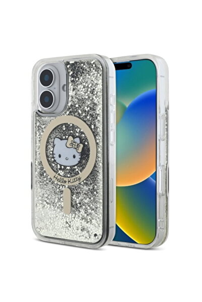 Hello Kitty Husă pentru iPhone 16 - Hardcase Liquid Glitter Fever MagSafe (HK...
