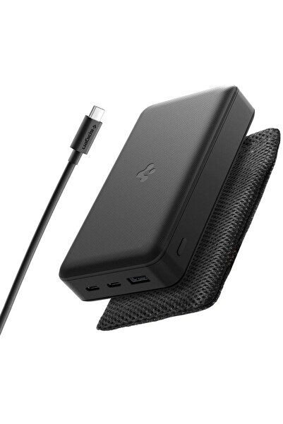 Spigen Essential 30.000mAh 30W Încărcător portabil, negru