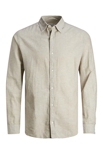 Jack & Jones Plus Cămașă minimalistă cu mânecă lungă pentru bărbați Jack&Jone...