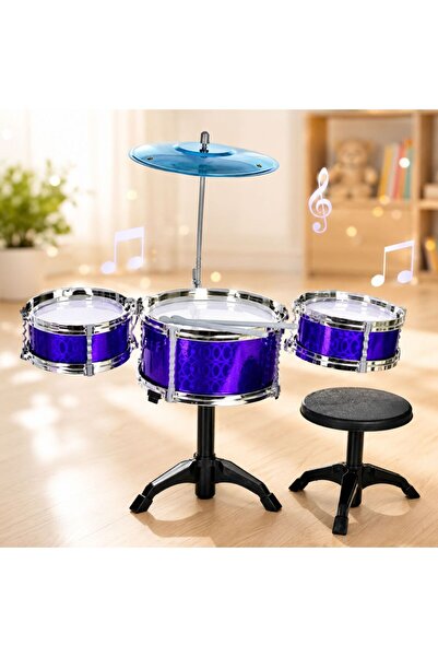 Salamandra Kids Set Tobe cu Scaunel, pentru copii, culoare Mov, 5 Piese,