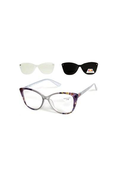 Alpin Eyewear Γυαλιά Πρεσβυωπίας Clip-on ALPIN 10628 Γκρι-+1.00-Gray/Multicol...