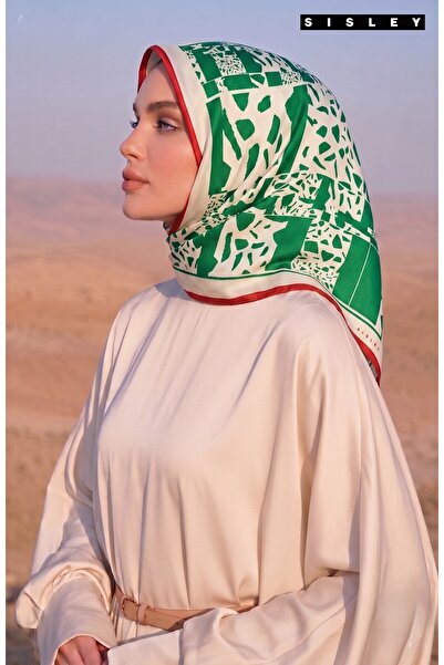 Sisley ELİSA DESENLİ EŞARP-2001-90*90