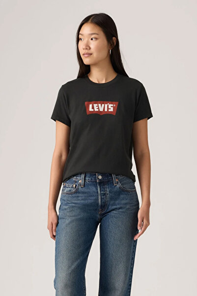 Levi's Graphic Favorite Women's Black T-Shirt 008Bx-0007