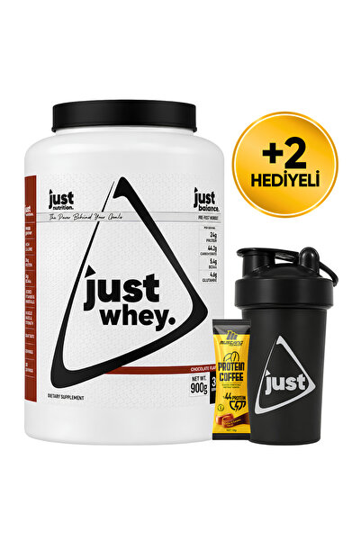 Just Nutrition Whey Protein Tozu + Karbonhidrat 900 Gr 18 Servis Çikolata + S...