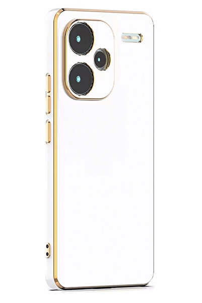 CEPSTOK Xiaomi Redmi Note 13 Pro Plus 5G Kılıf Kenar Detaylı Yumuşak Parlak S...