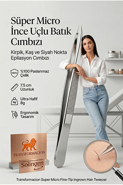 Transformacion Micro İnce Uçlu Batık ve Milia Cımbızı - Paslanmaz Çelik Hassa...