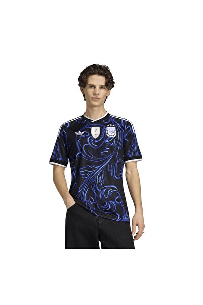 adidas قميص رياضي رجالي أسود للمنتخب الأرجنتيني Jm8395-E Afa Argentina 26 Away