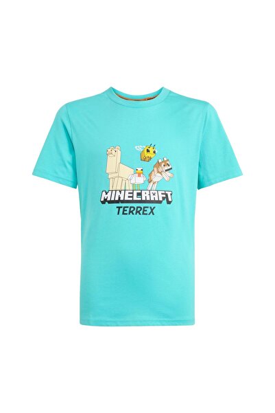 adidas JZ3588-C Minecraft Териекс Тениска &amp; Детска тениска тюркоазена