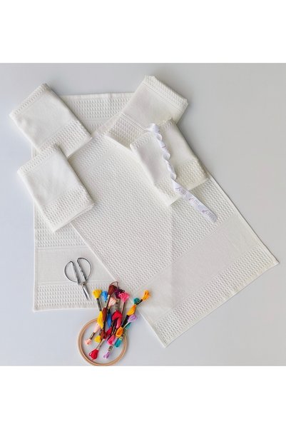 sarra 40X60 PACHET 6 SERVEȚI ETAMINA - CREMA