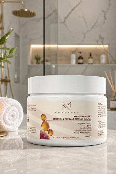 morzella Keratin Kompleks Besleyici Ve Yapılandırıcı Saç Bakım Maskesi 300 ML