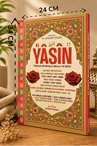 Medrese Kitab Evi Yasin kitabı yasin cüzü 192 sayfa Cami boy 41 yasin mevlüd ...