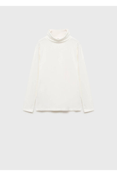 MANGO Kids Tricou cu mâneci lungi cu gât roscat