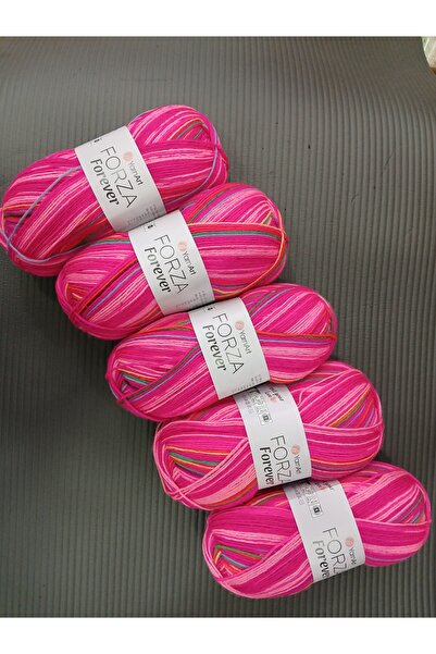 Yarnart Forza Forever - Embroidered Hand Knitting Yarn Set of 5