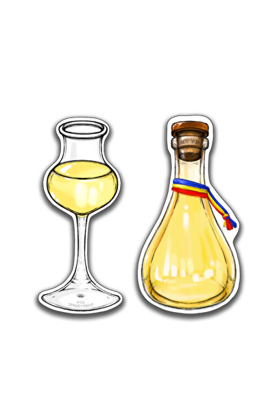 Smol Spaghettorium Set 2 magneti de frigider Smol Spaghettorium, Sticla si Pa...